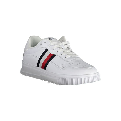 Tommy Hilfiger – Weiße Leder-Sneaker für Herren