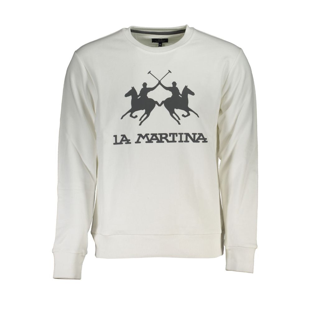 La Martina Elegantes Langarm-Sweatshirt mit Rundhalsausschnitt