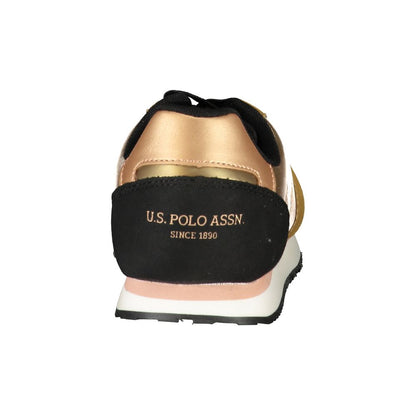 US POLO ASSN. Goldener Polyester-Sneaker