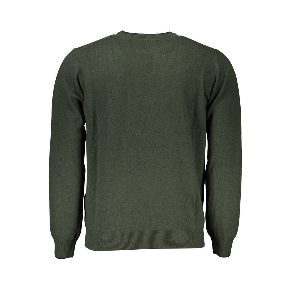 Harmont &amp; Blaine Schicker grüner Designer-Pullover mit Rundhalsausschnitt