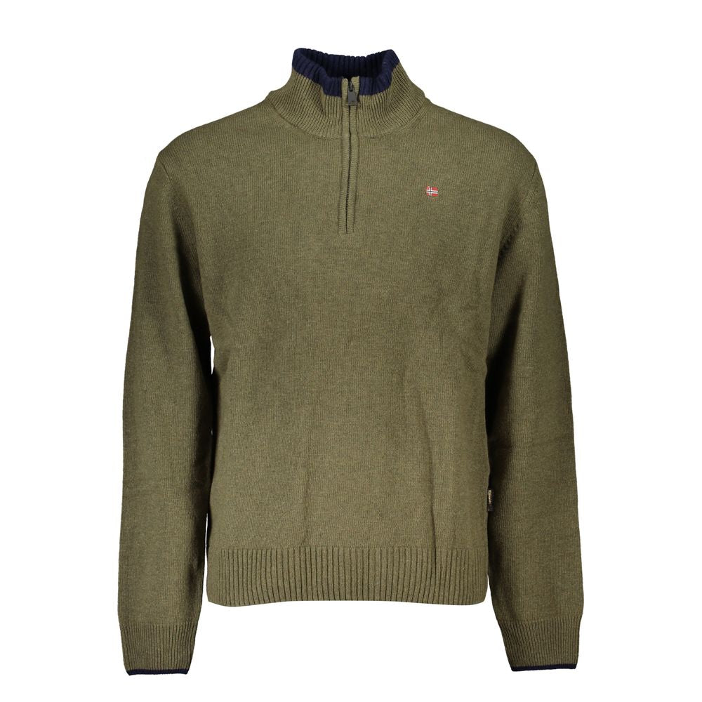 Napapijri Grüner Stoff Herren Pullover