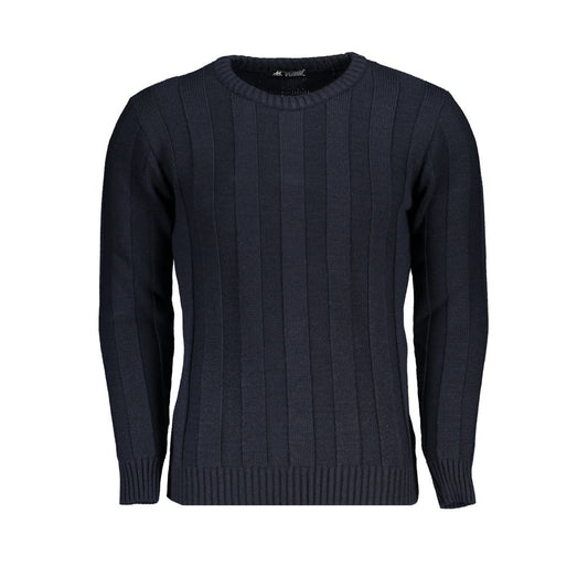 US Grand Polo Pullover aus blauem Stoff