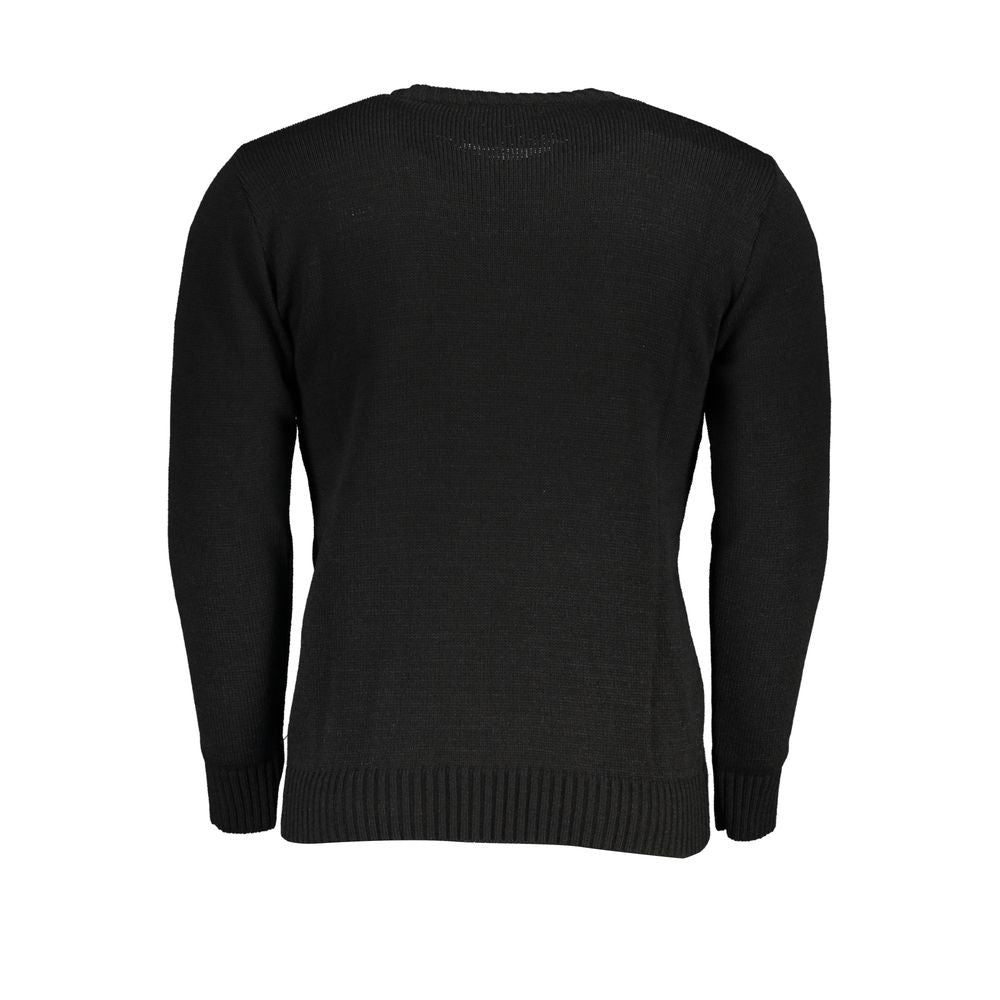 Schwarzer Pullover aus Acryl von US Grand Polo