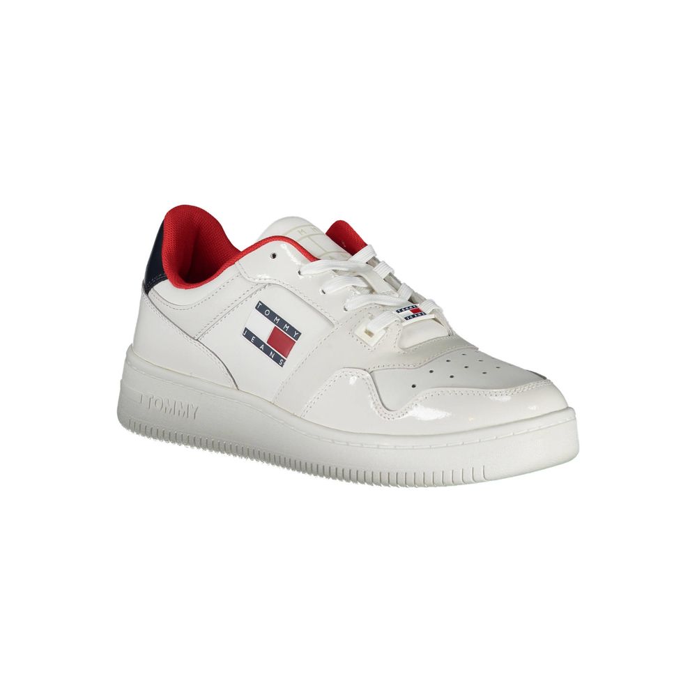 Tommy Hilfiger – Weiße Leder-Sneaker für Damen