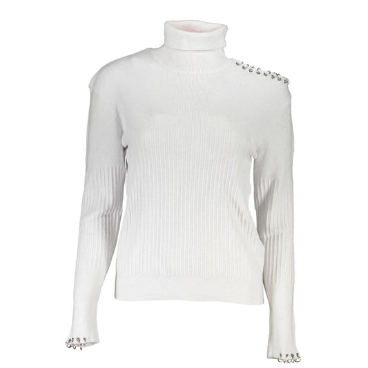 Patrizia Pepe Schicker Rollkragenpullover mit Kontrastdetails