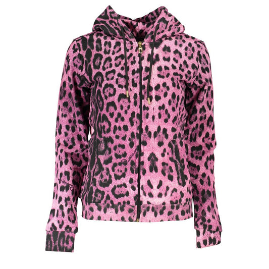 Cavalli Class Rosa Baumwollpullover für Damen