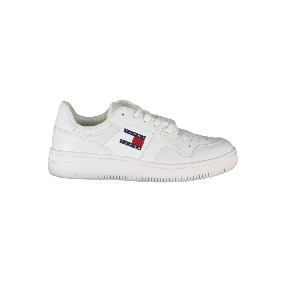 Tommy Hilfiger – Weiße Leder-Sneaker für Damen