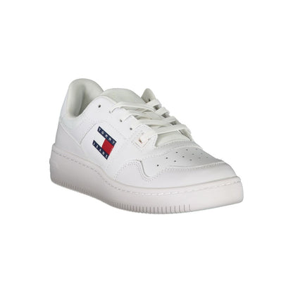 Tommy Hilfiger – Weiße Leder-Sneaker für Damen