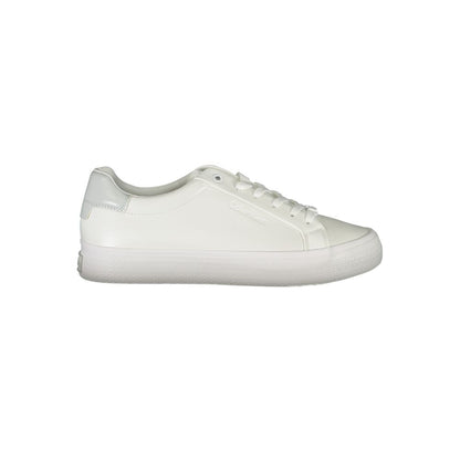 Calvin Klein Elegante weiße Sneakers mit Kontrastdetails