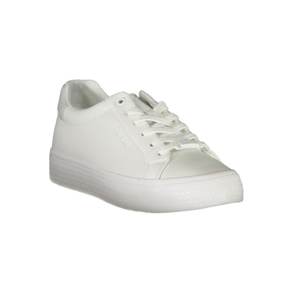 Calvin Klein Elegante weiße Sneakers mit Kontrastdetails