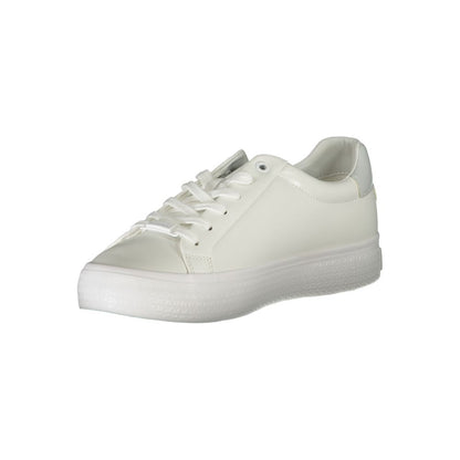 Calvin Klein Elegante weiße Sneakers mit Kontrastdetails