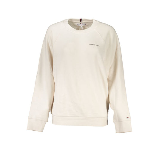 Beiger Baumwollpullover von Tommy Hilfiger