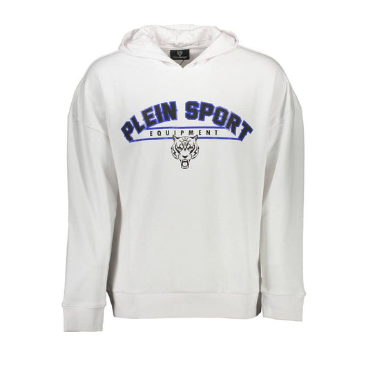 Plein Sport Weißes Baumwoll-Sweatshirt für Herren