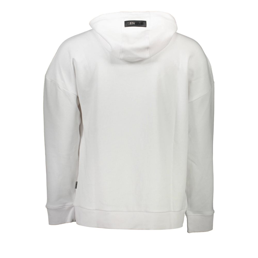 Plein Sport Weißes Baumwoll-Sweatshirt für Herren