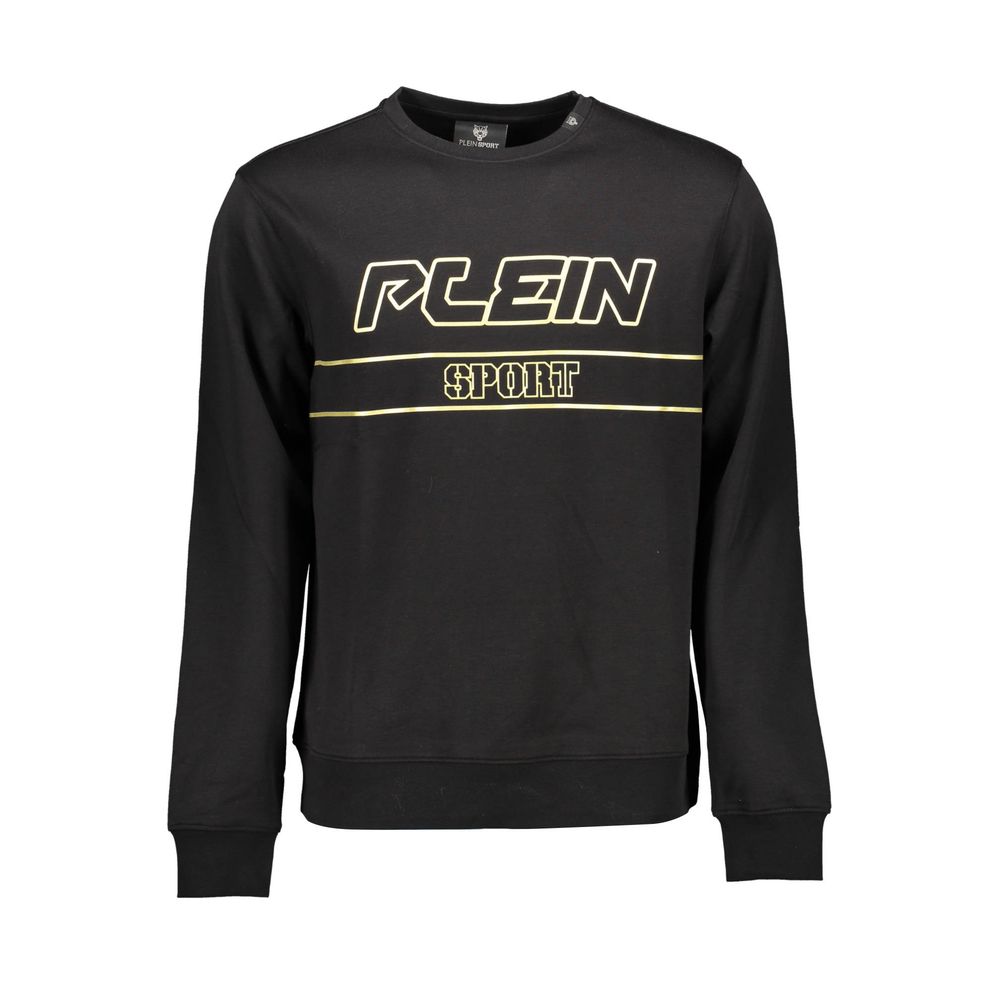 Plein Sport Black Cotton Men Sweater