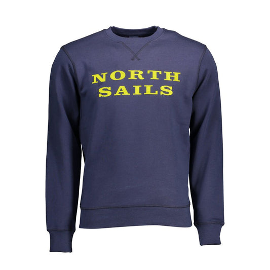 North Sails Blue Cotton Men Sweater