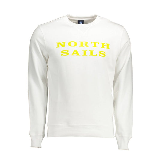 North Sails White Cotton Men Sweater