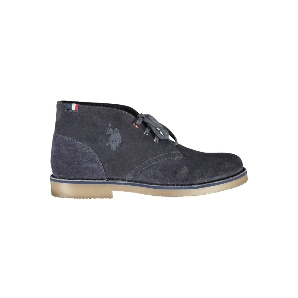 US POLO ASSN. Herren Stiefelette aus blauem Leder