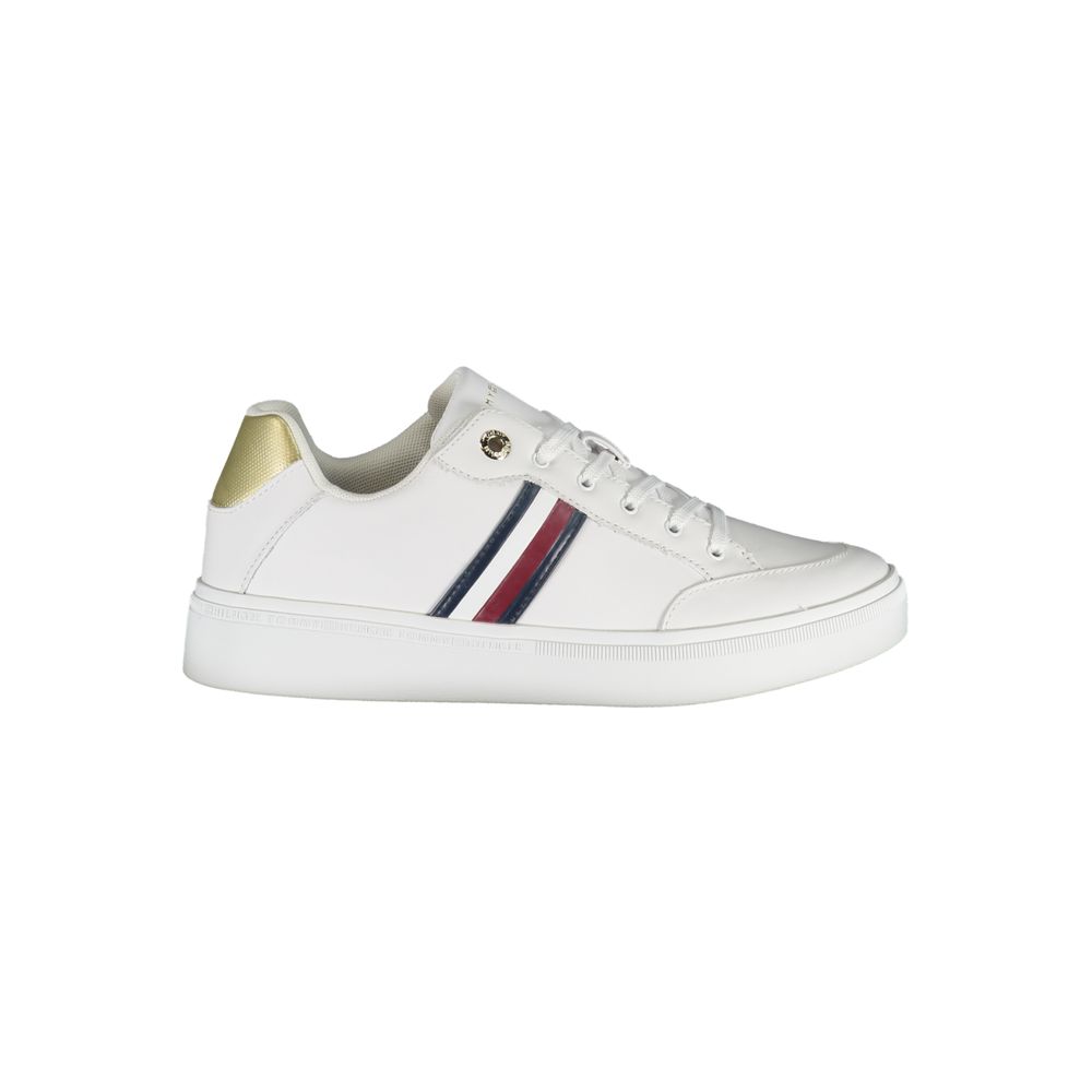 Tommy Hilfiger – Weiße Leder-Sneaker für Damen