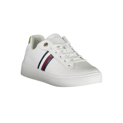 Tommy Hilfiger – Weiße Leder-Sneaker für Damen