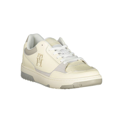 Tommy Hilfiger Beige Sports Sneakers with Unique Embroidery