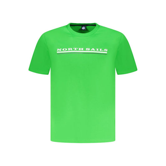 North Sails Green Cotton Men T-Shirt