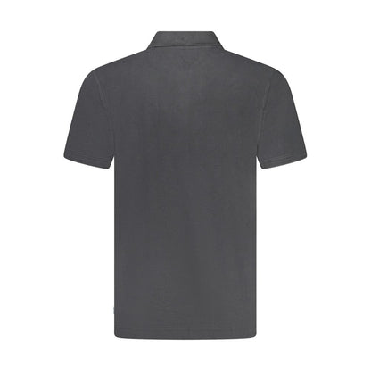 Wrangler Black Cotton Polo Shirt