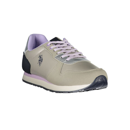 U.S. POLO ASSN. Silver Polyester Sneaker