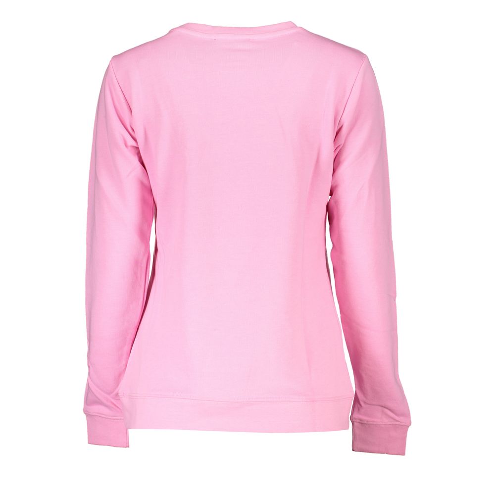 Rosa Baumwollpullover von Cavalli Class