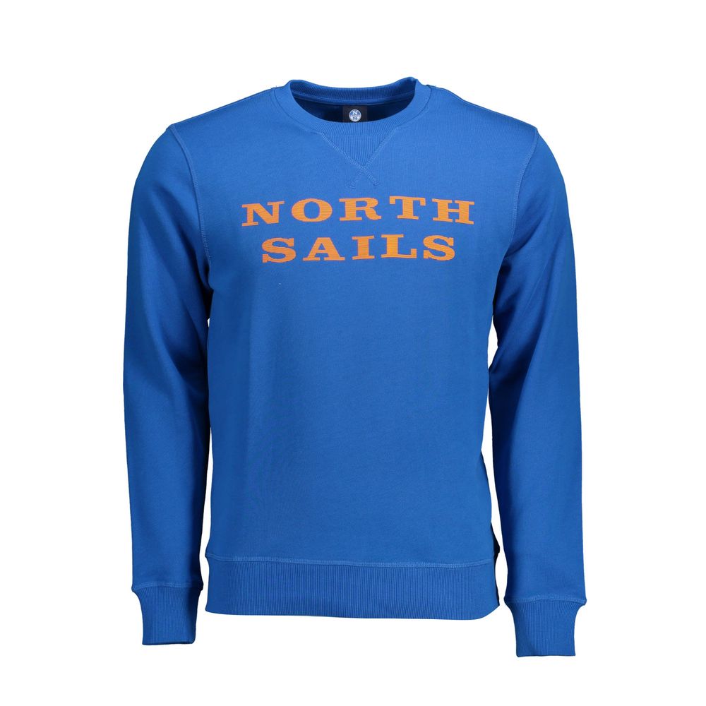 North Sails Blue Cotton Men Sweater