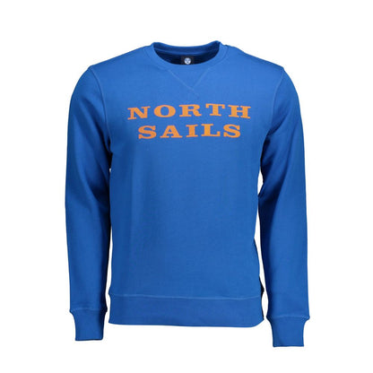 North Sails Blue Cotton Men Sweater