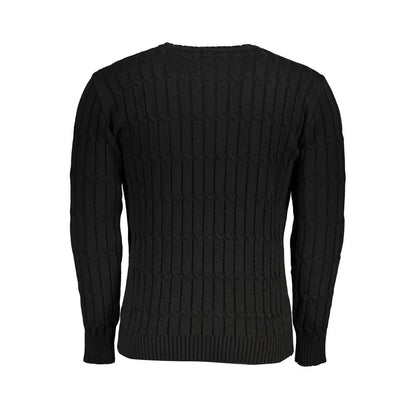 U.S. Grand Polo Twisted Crew Neck Sweater with Contrast Details