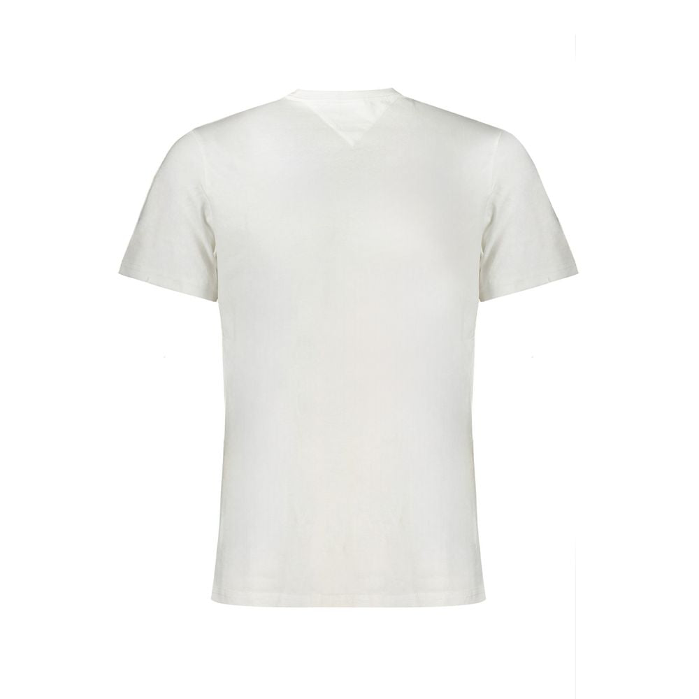 Tommy Hilfiger White Cotton Men T-Shirt