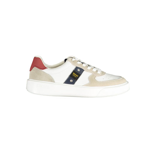 Blauer White Polyethylene Men Sneaker