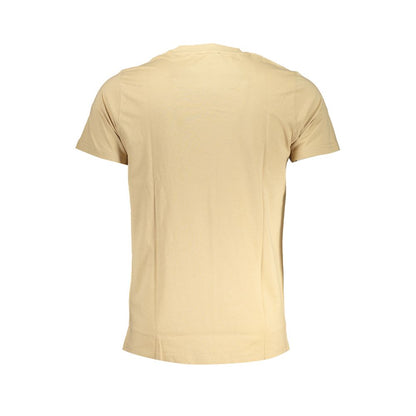 Cavalli Class Beige Cotton T-Shirt