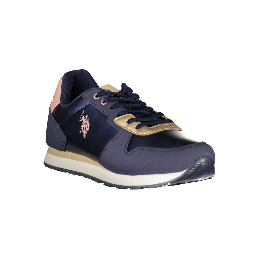 US POLO ASSN. Blauer Polyester-Sneaker