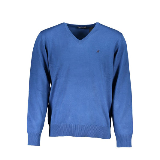 Blauer Nylonpullover US Grand Polo