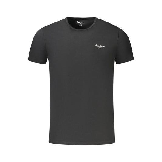 Pepe Jeans Black Cotton Men T-Shirt