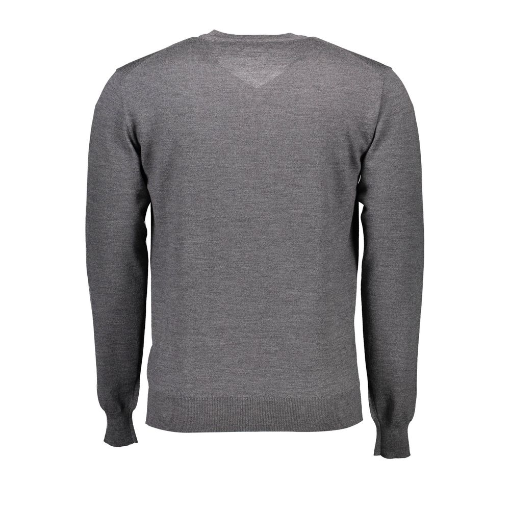 Harmont & Blaine Gray Wool Men Sweater