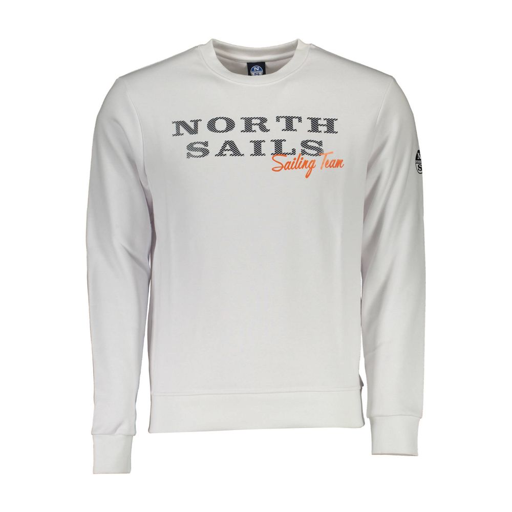 North Sails Weißer Baumwollpullover für Herren