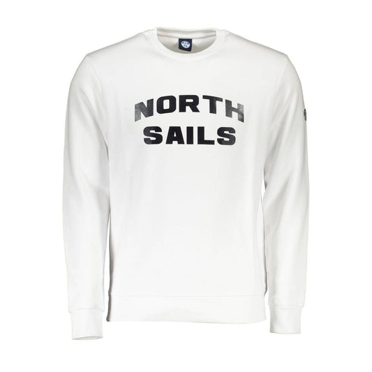 North Sails White Cotton Men Sweater