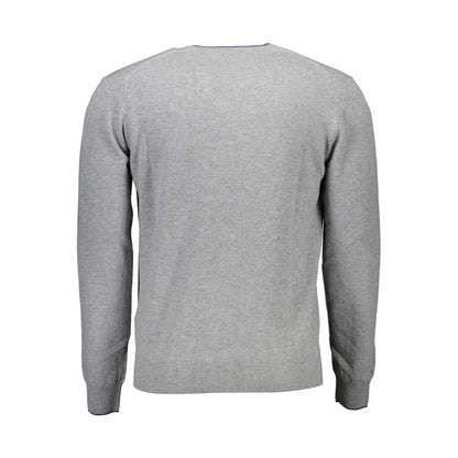 Harmont & Blaine Gray Wool Men Sweater