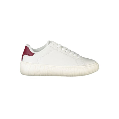 Tommy Hilfiger – Weiße Leder-Sneaker für Damen