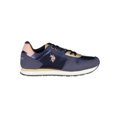 US POLO ASSN. Blauer Polyester-Sneaker