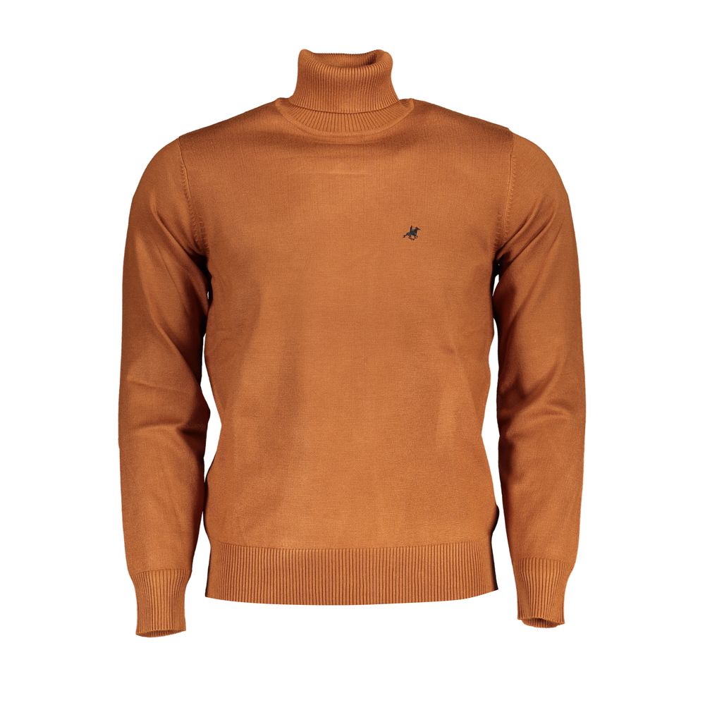 US Grand Polo Eleganter Rollkragenpullover mit Logo-Stickerei