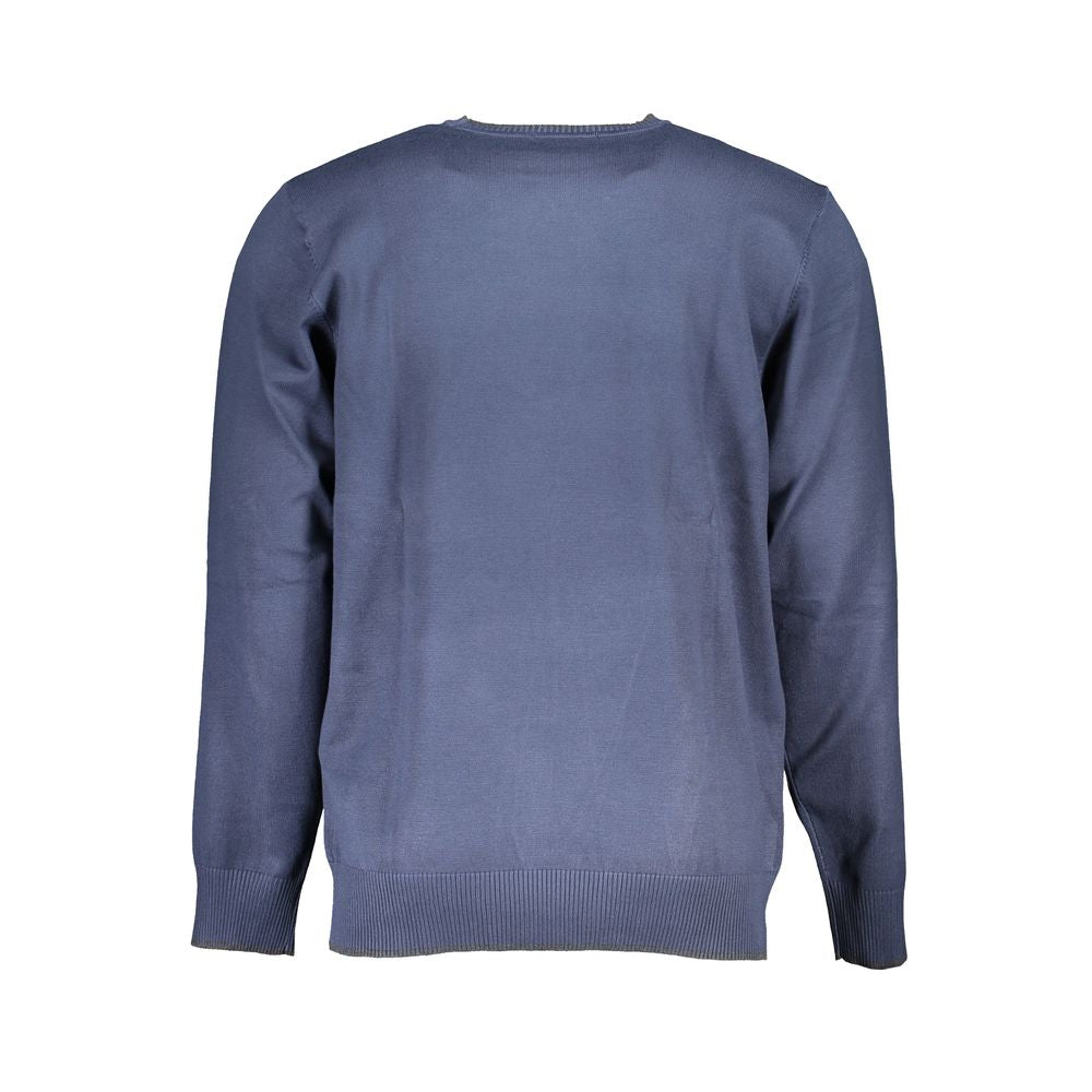 Blauer Nylonpullover US Grand Polo