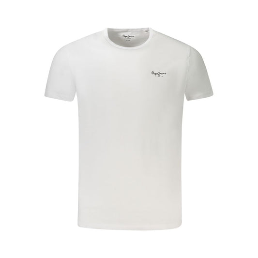 Pepe Jeans White Cotton Men T-Shirt