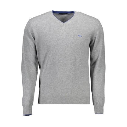 Harmont & Blaine Gray Wool Men Sweater