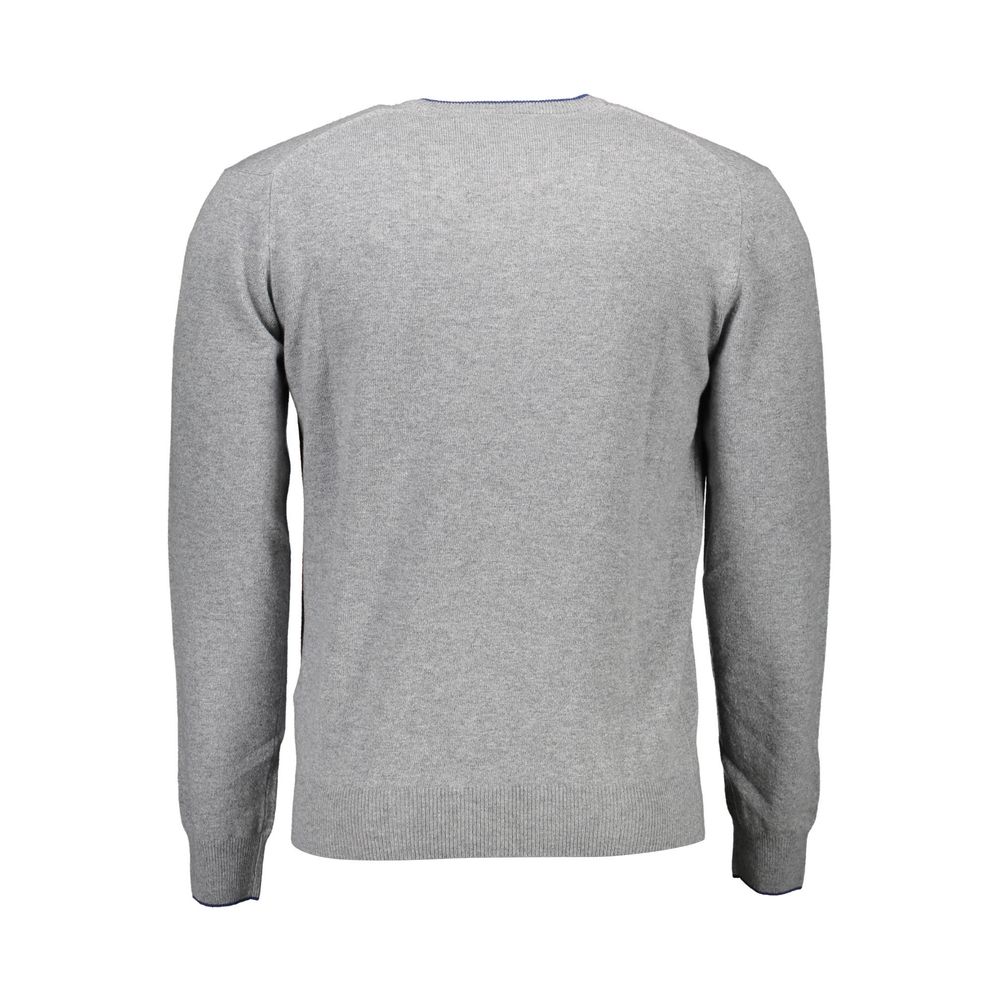 Harmont & Blaine Gray Wool Men Sweater