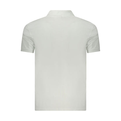 Calvin Klein White Cotton Men Polo Shirt